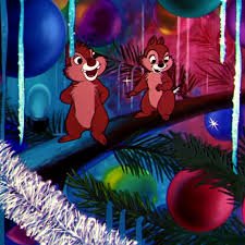 Chip and Dale Christmas tree, coping with grief at Christmas