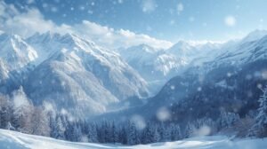 beautiful winter mountains, coping with grief at Christmas